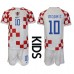 Chorvatsko Luka Modric #10 Dětské Oblečení Domácí Dres MS 2022 Krátkým Rukávem (+ trenýrky)
